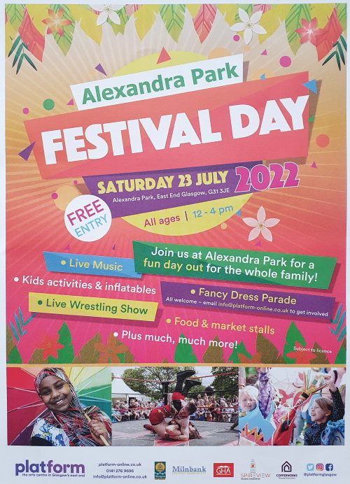 Alexandra Park Festival 2022 Poster