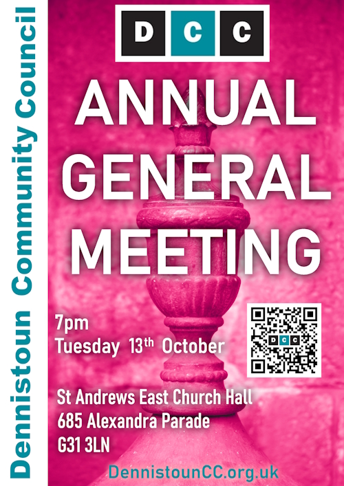 Dennistoun Community Council Annual General Meeting 2026